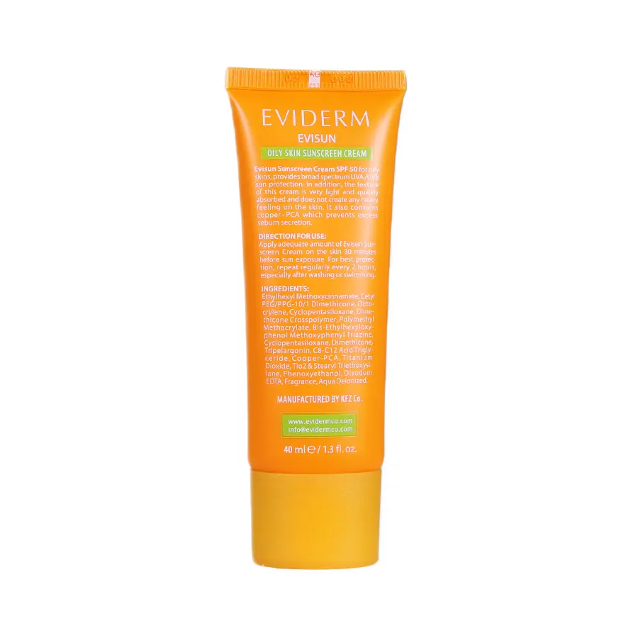کرم ضد آفتاب پوست چرب اویسان جی اویدرم SPF50 بی‌رنگ 40 میلی لیتر 2