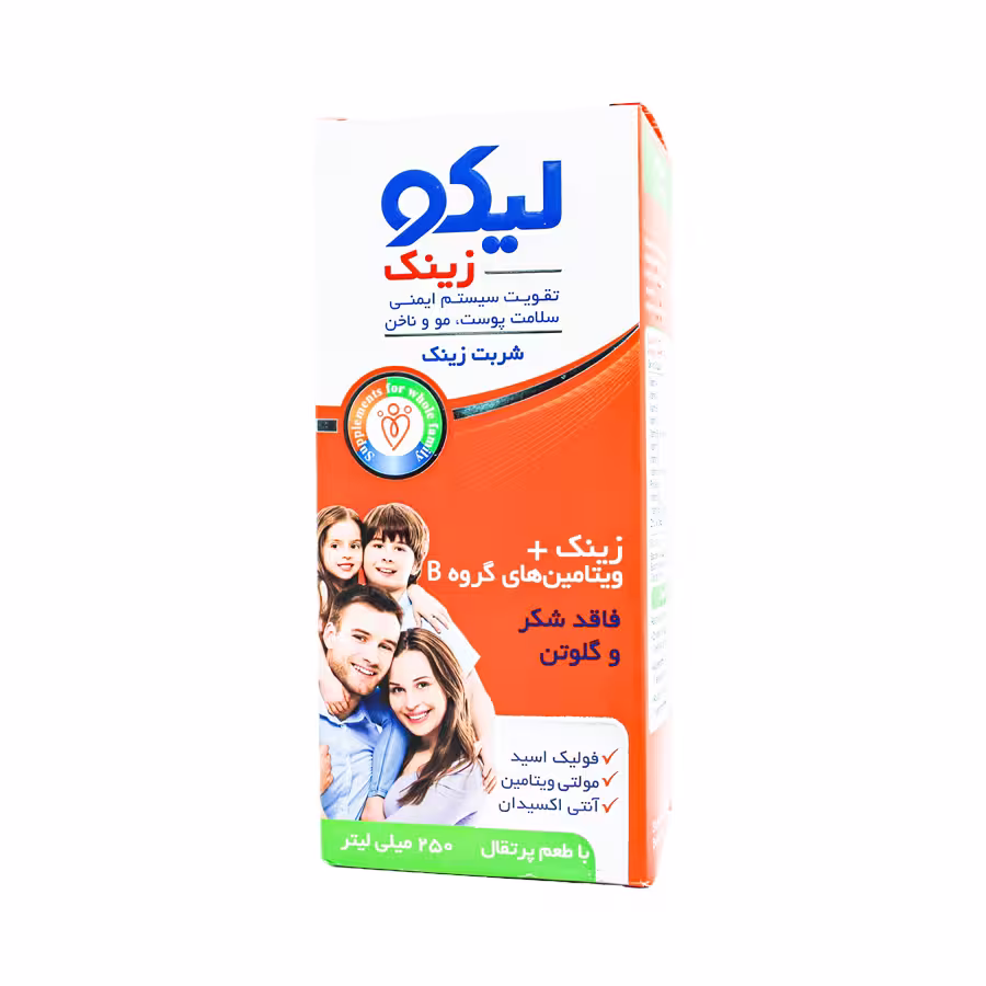 شربت لیکو زینک ابیان فارمد 250 میلی لیتر