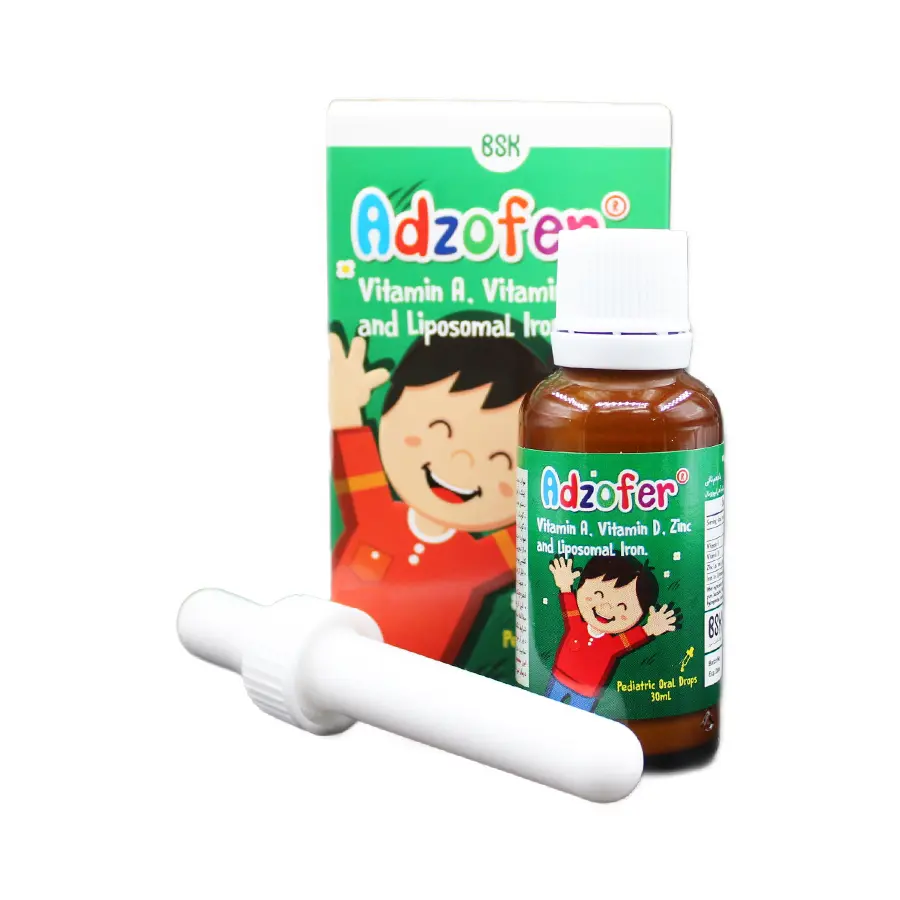 قطره خوراکی آدزوفر بی اس کی با طعم تافی 30 میلی لیتر 1