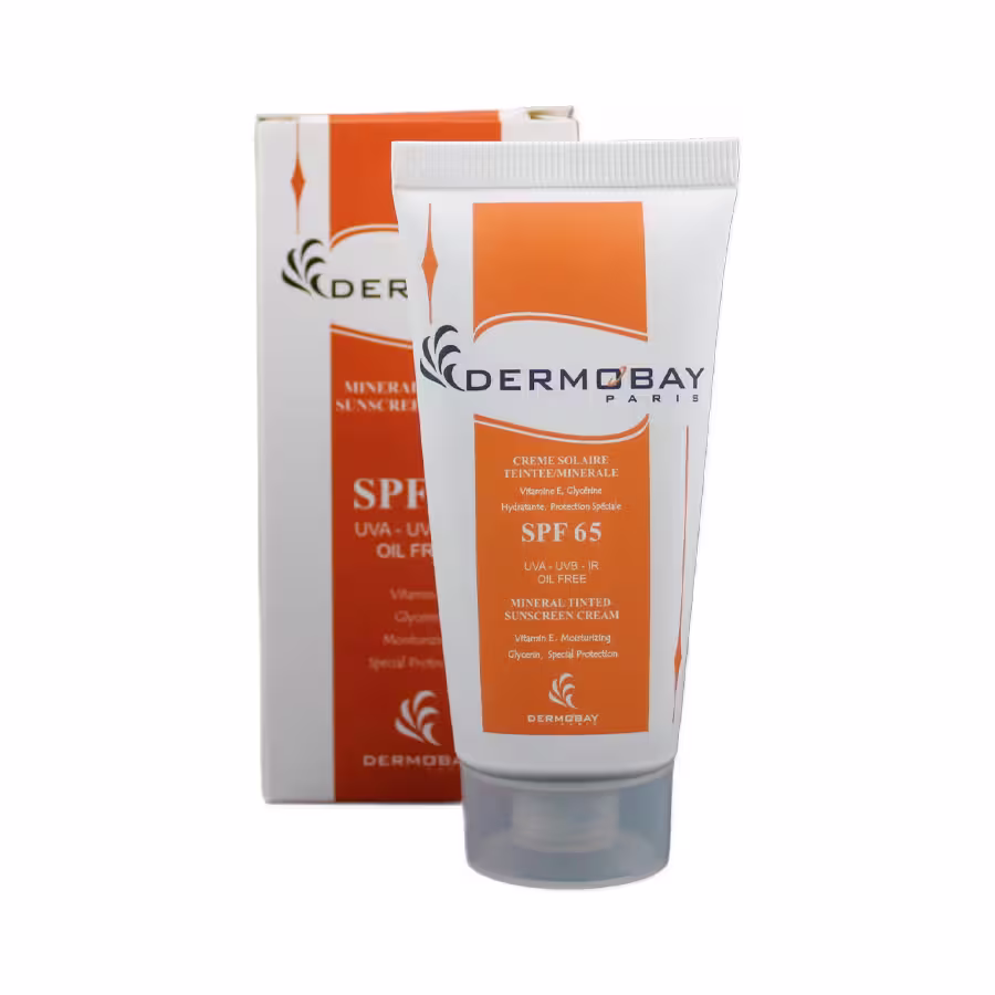 کرم ضدآفتاب رنگی مینرال SPF65 فاقد چربی درموبای 50 میلی لیتر 3