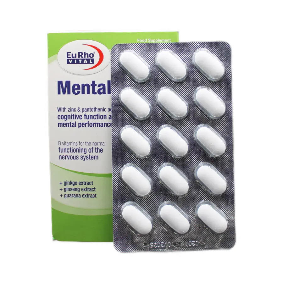 قرص منتال انرژی یوروویتال 60 عددی 1