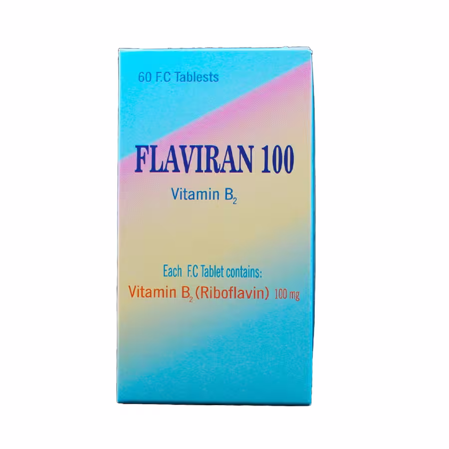 قرص فلاویران 100 ویتامین ب 2 اهران تجارت 60 عددی 2