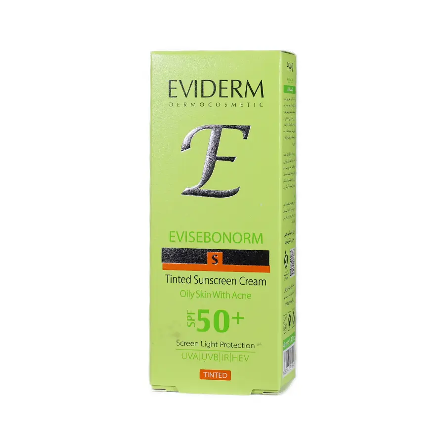 کرم ضد آفتاب پوست چرب و دارای جوش اوی سبونورم اویدرم spf50 رنگی 40 میلی لیتر