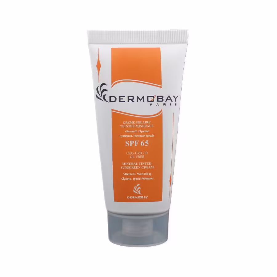 کرم ضدآفتاب رنگی مینرال SPF65 فاقد چربی درموبای 50 میلی لیتر 2