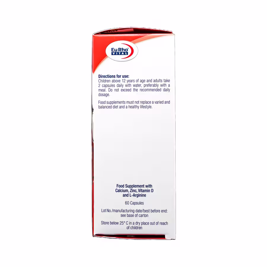 کپسول آرژی زینک پلاس یوروویتال 60 عددی 1