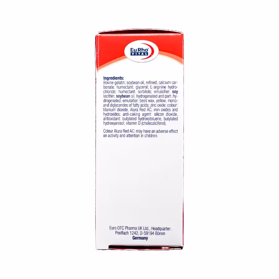کپسول آرژی زینک پلاس یوروویتال 60 عددی 3